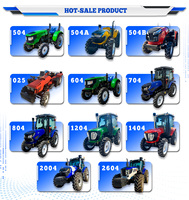 Tracteur agricole à roues CE Euro 5 Diesel pour labour, travail du sol et culture 4x4