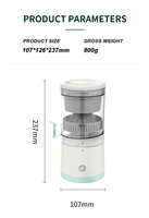 Usb Oplaadbare Blender Mixeur Draagbare Elektrische Citrus Juicer Voor Sinaasappel Citroen Vers Sap Voor Één Persoon