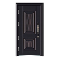 Porte en acier de sécurité moderne, fabrication chinoise, fournisseur turc, sécurité extérieure, anti-vol, échantillon gratuit avec serrure intelligente