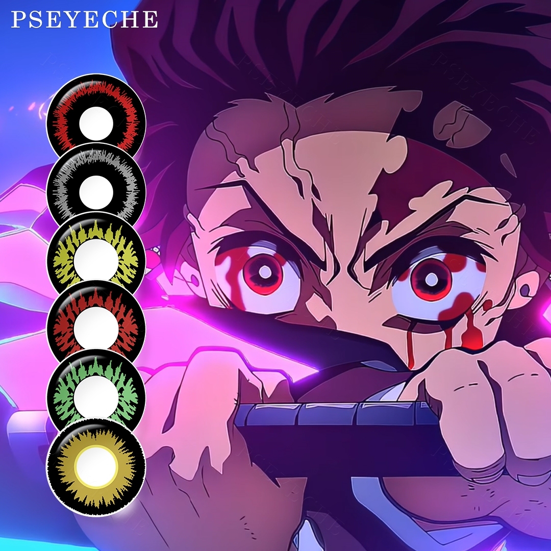 Pseyeche Spark Eye Contact Lenses Werewolf Colored Contact Lenses Cosplay Crazy Lentilla De Color Hollywood Color Contact Lens