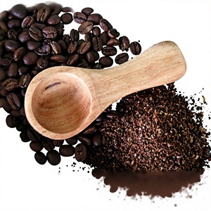 Cuillère à café en bois avec long manche, design classique durable, finition miroir, écologique, pour grains de café, idéale pour les cadeaux promotionnels - Product Image 6