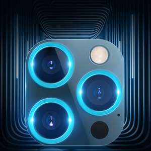 Per <span class=keywords><strong>iPhone</strong></span> 13 12 Pro Max protezioni per obiettivi per fotocamera anello luminoso per fotocamera vetro per <span class=keywords><strong>iPhone</strong></span> <span class=keywords><strong>11</strong></span> 11pro max 13mini 13pro <span class=keywords><strong>pellicola</strong></span> protettiva - Product Image 3