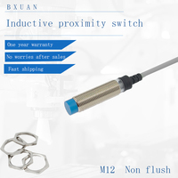 Capteur de proximité inductif M12 2 mm NPN NO 3 fils DC 10 à 30 V IP67, interrupteur de détection métallique cylindrique encastré