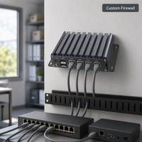 Piesia - Mini PC de Seguridad de Red Personalizado con 4 LAN, 12.ª Generación N100 N305, DDR5, WiFi, BT, 4G, Win11, X86, Router, Firewall, OEM