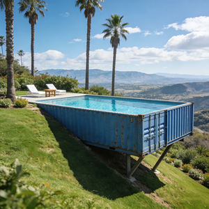 Piscine hors sol robuste avec structure en bois composite et pompe filtrante tout-en-un avec distributeur de produits chimiques - Product Image 6