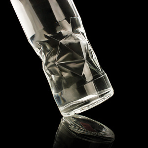 Bouteille en verre de luxe haute qualité 700ml 750ml de forme spéciale personnalisée avec bouchon en liège pour Vodka, Gin, <span class=keywords><strong>Tequila</strong></span> – Fabrication professionnelle - Product Image 3