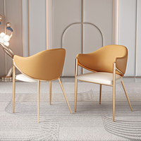 Chaise de salle à manger en laine d'agneau, rembourrage pour restaurant à domicile, tissu doux, chaise de loisirs à vendre
