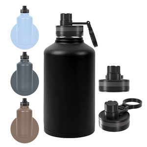 Bouteilles d'eau isothermes pratiques à échantillon rapide, classiques, en acier inoxydable de qualité alimentaire, avec logo personnalisé - Product Image 2