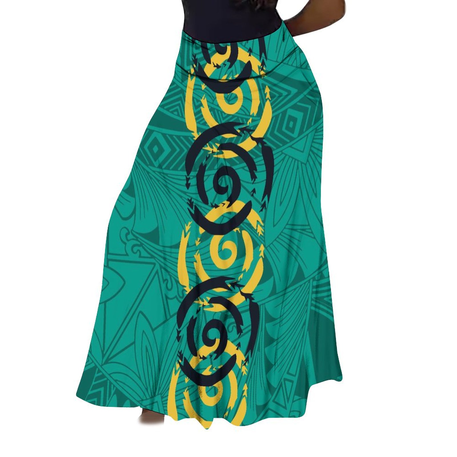 Hot Selling Pacific Island Maxi Skirt Dress for Women - High Waist, Plus  Size, Casual Polynesian Design for Beach Holidays