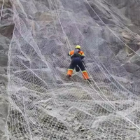 Protection des pentes de montagne, grillage hexagonal en acier galvanisé tissé, protection contre les chutes de pierres, résistant à la corrosion, système SNS