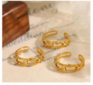 18k Gold <b>Stainless</b> <b>Steel</b> Wholesale Jewelry for Women Fashion Design Waterproof High Quality - Product Image 1