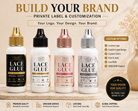 Colle à dentelle imperméable avec logo personnalisé, forte adhérence, marque privée, adhésif pour perruque en dentelle pour l'installation de perruques