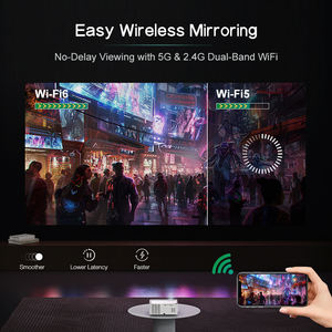 Projecteur Vidéo WiFi LED Portable Mini 3D LCD, Full HD 1080P pour Cinéma Maison et Téléphone Portable - Product Image 5