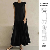 Fabricants de vêtements sur mesure Robes d'été décontractées en lin pour femmes Robe longue en coton en lin Robe en lin imprimée élégante pour femmes