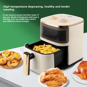 Friggitrice ad Aria Camel 6L di Grande Capacità con Controllo Touch, 1100W, Forno Elettrico Multifunzione per Casa, per <span class=keywords><strong>Patatine</strong></span> <span class=keywords><strong>Fritte</strong></span> - Product Image 4