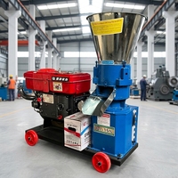 STROSEN Machine de traitement des granulés d'aliments pour animaux à usage domestique, nouvelle, à haute productivité, entraînée par un moteur diesel de type 300, vente chaude