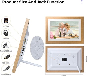 Digital Picture Frame with Remote Control, 10.1 Inch Digital Photo Frame 1280 * 800 IPS Screen, Removable Wooden Frame for Gift - Product Image 6