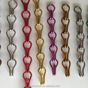 Cortina de Ducha de Aluminio Impermeable con Eslabones de Cadena, Malla Metálica Resistente a la Oxidación para Baños Modernos y Decoración de Hoteles - Product Image 1