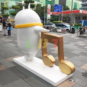 รูปปั้นนักดนตรีไวโอลินไฟเบอร์กลาส รูปการ์ตูน ตั้งพื้นกลางแจ้ง ดีไซน์ร่วมสมัย ปรับแต่งได้ - Product Image 2