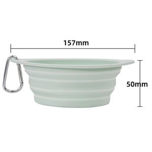 Hot selling Wholesale Outdoor <b>Portable</b> Travel Foldable Pet Silicone <b>Bowl</b> Pet Feeding Folding <b>Dog</b> Water <b>Bowl</b> Pet Feeder - Product Image 5