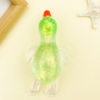 Jouet anti-stress en forme de canard pailleté, à récupération lente, en TPR souple, pour soulager l'anxiété des enfants, des étudiants et des adultes