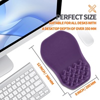 Repose-poignet ergonomique personnalisé, tapis de souris pour clavier, base en silicone PU antidérapante, mousse à mémoire de forme, tapis de souris de jeu pour bureau à domicile