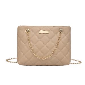 Sac à bandoulière matelassé brodé pour femme, élégance décontractée et raffinée, avec petite chaîne, fermeture éclair, facile à assortir, sangle unique, vente en gros, tendance - Product Image 5