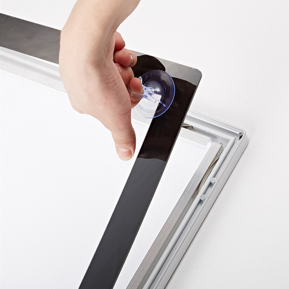 Двухсторонний тонкий светодиодный магнитный лайтбокс с алюминиевой рамкой и светодиодной панелью с подсветкой