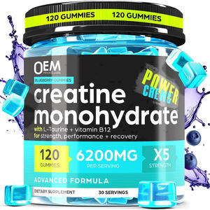 Xây dựng cơ bắp Creatine Monohydrate Gummy Halal <span class=keywords><strong>Vegan</strong></span> 6200mg Pre Workout cơ bắp tăng cường năng lượng bổ sung - Product Image 1
