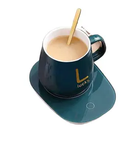 Taza de café eléctrica inteligente, calentador de tazas de té y café de 110V ~ 220V, 16W, OEM, USB de gravedad, 10W