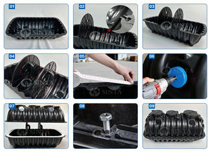 Sistema de biogás doméstico de <span class=keywords><strong>2000</strong></span> <span class=keywords><strong>litros</strong></span>, tratamiento de residuos de aguas residuales, PE digestor de biogás doméstico, tanque séptico - Product Image 6