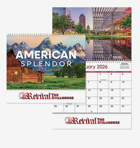 Calendarios <span class=keywords><strong>de</strong></span> Pared Espirales con Paisajes Americanos Personalizados 2027, Logotipo Personalizado, Regalo Promocional, Venta al Por Mayor, Calidad Premium - Product Image 4