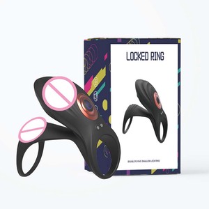 diy vibrating massager Red Dot Silicone Rechargeable Vibrating Cock Ring with Remote Control V1