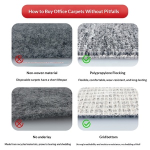 <span class=keywords><strong>Tapis</strong></span> de sol GHT commercial moderne, résistant aux taches, facile d'entretien, à poils ras, tissé à la machine, grande surface, couverture complète, insonorisant, pour bureau - Product Image 6