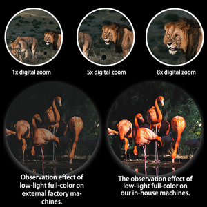 Caméra numérique de chasse <span class=keywords><strong>avec</strong></span> vision nocturne infrarouge 4K, zoom 8x, carte TF 512 Go en option, batterie lithium intégrée 3000 mAh - Product Image 4