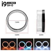 RVB 2.5/3 pouces LED Angel Eyes linceul 7D cristal DRL couverture colorée LED Halo anneau fonction de balayage App contrôle pour la luminosité nouveau
