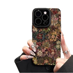 Nouvelle coque de téléphone en silicone motif fleur violette peinte à l'huile pour iPhone 17 16 15 Pro Max, étui pour femme - Product Image 1