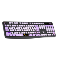 Combo de Teclado y Ratón Inalámbrico UMILA Personalizado de 2.4G, Coreano/Español, Resistente al Agua, Anti-Caídas, Ultra Delgado, 104 Teclas, Estilo Chocolate, Bonito, para Oficina, USB