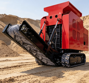Mini concasseur de pierres HTJC325 avec moteur et pompe à engrenages pour usine de béton domestique et construction routière, compact, facile à utiliser, capacité max. 4t/h - Product Image 3