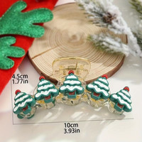 Pinces à cheveux de Noël en forme de requin de dessin animé, Père Noël, bonhomme de neige, sapin de Noël, pinces à cheveux décoratives pour femmes, accessoires de cheveux de fête