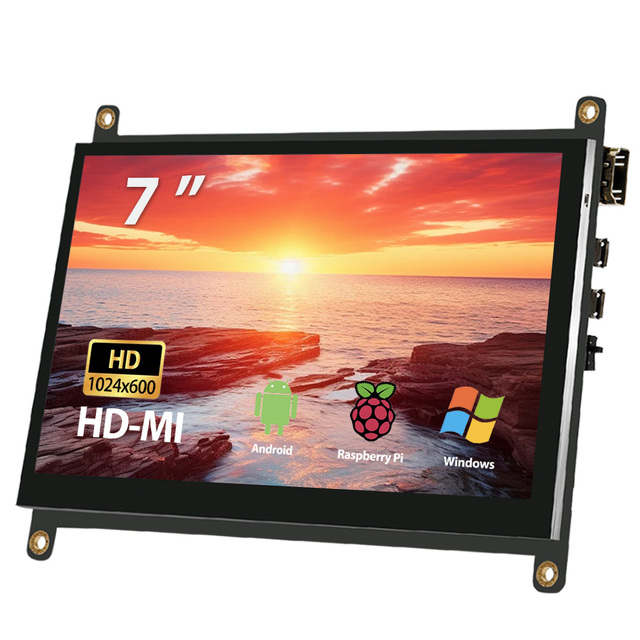 HAORYZON 7 Inch IPS LCD Capacitive Touch Screen 1024X600 Resolution Lcd Screen Module for Raspberry Pi