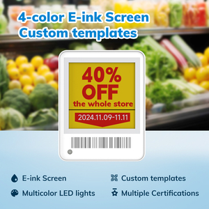 Minewtag 1.54-inch E-ink hiển thị nhãn e-paper NFC tùy chọn điện tử nhãn Pet name tag ble5.0 eink hiển thị điện tử giá tag - Product Image 5