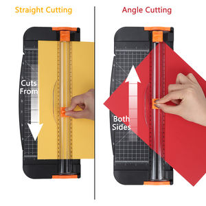 Taglierina per Carta A4 con Capacità di 12 Fogli e Righello Angolare, Trimmer di Precisione Multifunzione per Ufficio e Fai-<span class=keywords><strong>da</strong></span>-Te - Product Image 2