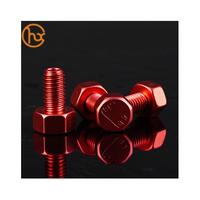 DGHX personnalisé alliage de titane boulon vis vélo hexagone bride tête arc-en-ciel anodisé titane Torx vis