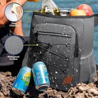 Sac à dos isotherme étanche pour hommes et femmes, capacité de 36 canettes, sac à dos isotherme souple, imperméable, grande capacité
