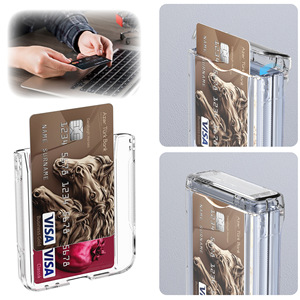 เคสโทรศัพท์แบบพับได้ใส ป้องกันการตกกระแทก พร้อมช่องใส่บัตรและขาตั้ง สำหรับ Samsung Galaxy Z <span class=keywords><strong>Flip</strong></span> 8 7 6 - Product Image 2