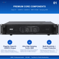 Amplificador Estéreo HKNC 2CH Clase H Plus de 800W * 2 con Protección de Limitador de Clip para Empresas de Alquiler de Equipos para Conciertos
