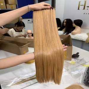 Extensiones de cabello de donante vietnamita Tono amarillo Sin enredos Sin derramamiento Rubio más oscuro 613 Cinta de precio al por mayor - Product Image 2