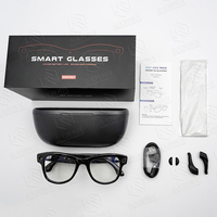 SANVNET 2026 GS5 MAX Lunettes Vidéo Intelligentes avec Traduction IA, Lunettes de Soleil Intelligentes, Enregistrement POV, Étui de Recharge 3600mAh
