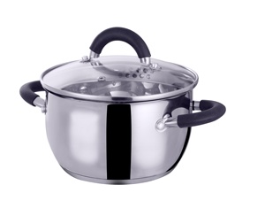 Customization Stainless Steel Cookware Set with Glass Lid <strong>Induction</strong> Ready Eco-Friendly Casserole <strong>Saucepan</strong> - Product Image 4